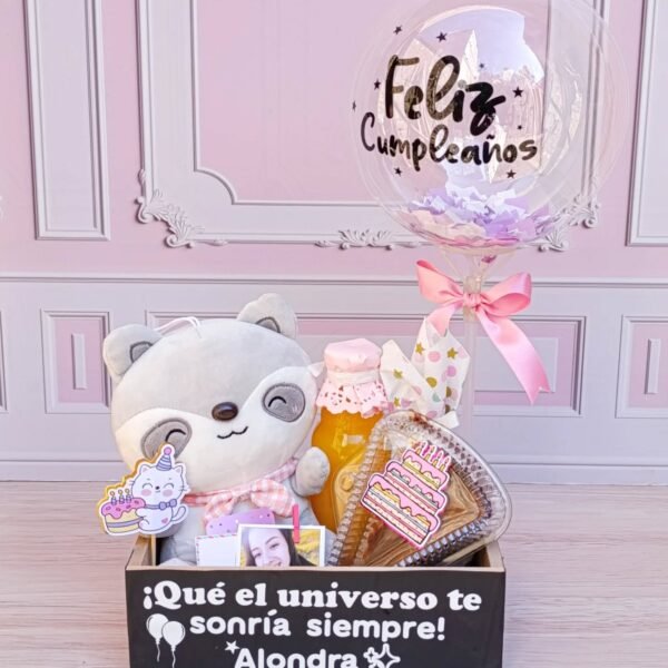 Box feliz cumple osito
